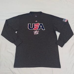 Majestic USA Baseball Long Sleeve T-shirt